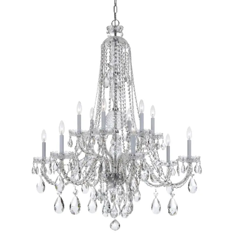12-Light Swarovski Crystal Traditional Chandelier 1