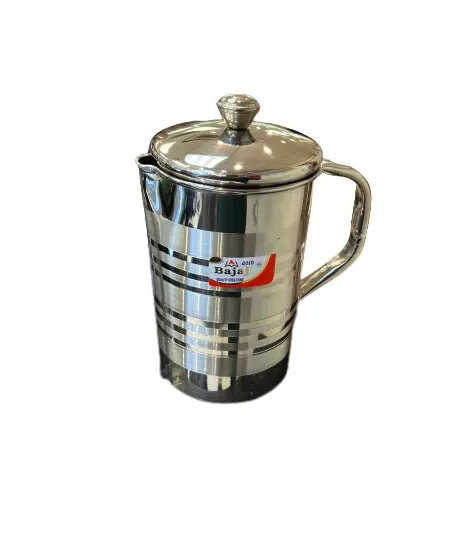 2-Litre Stainless Steel Water Pitcher With Secure Lid 1
