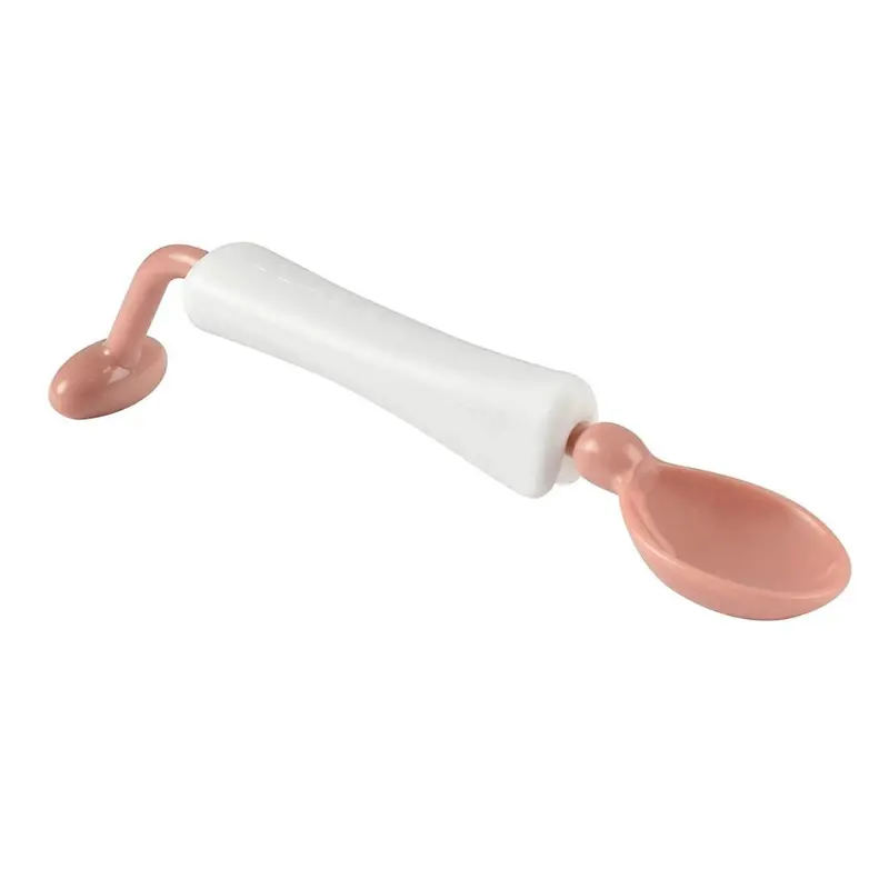 360-Degree Rotating Training Spoon – Neutral Nude Finish 1