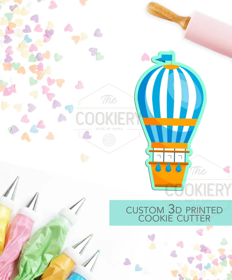 3D Printed Hot Air Balloon Cookie Cutter For Baking And Crafting 1