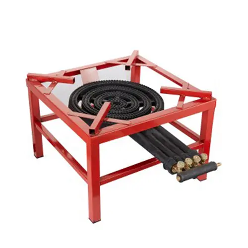 4-Burner Cast Iron Lpg Commercial Stove – Heavy-Duty Gas Range For Restaurants 1