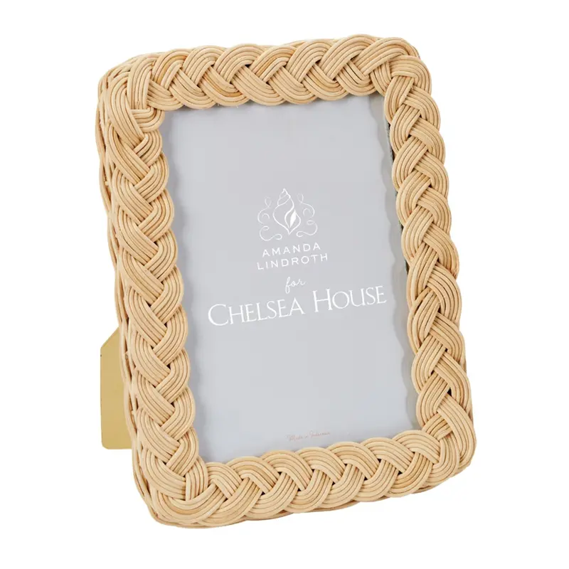 5X7 Natural Rattan Braided Photo Frame 1