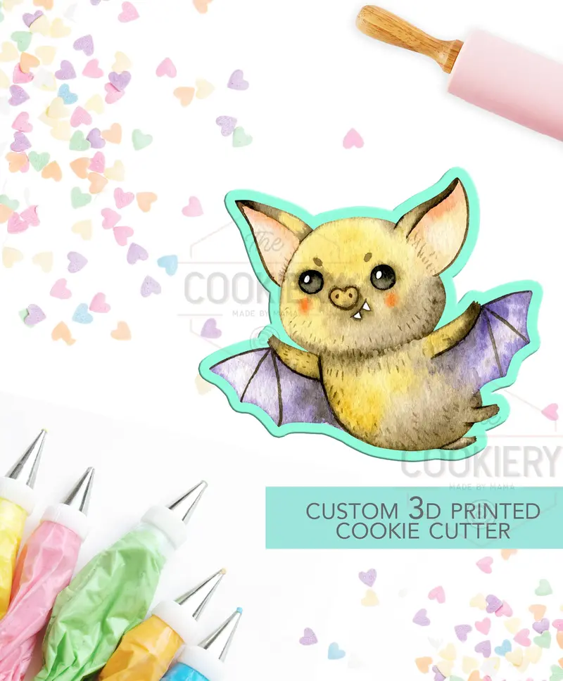 Adorable 3D-Printed Halloween Bat Cookie Cutter For Festive Baking 1