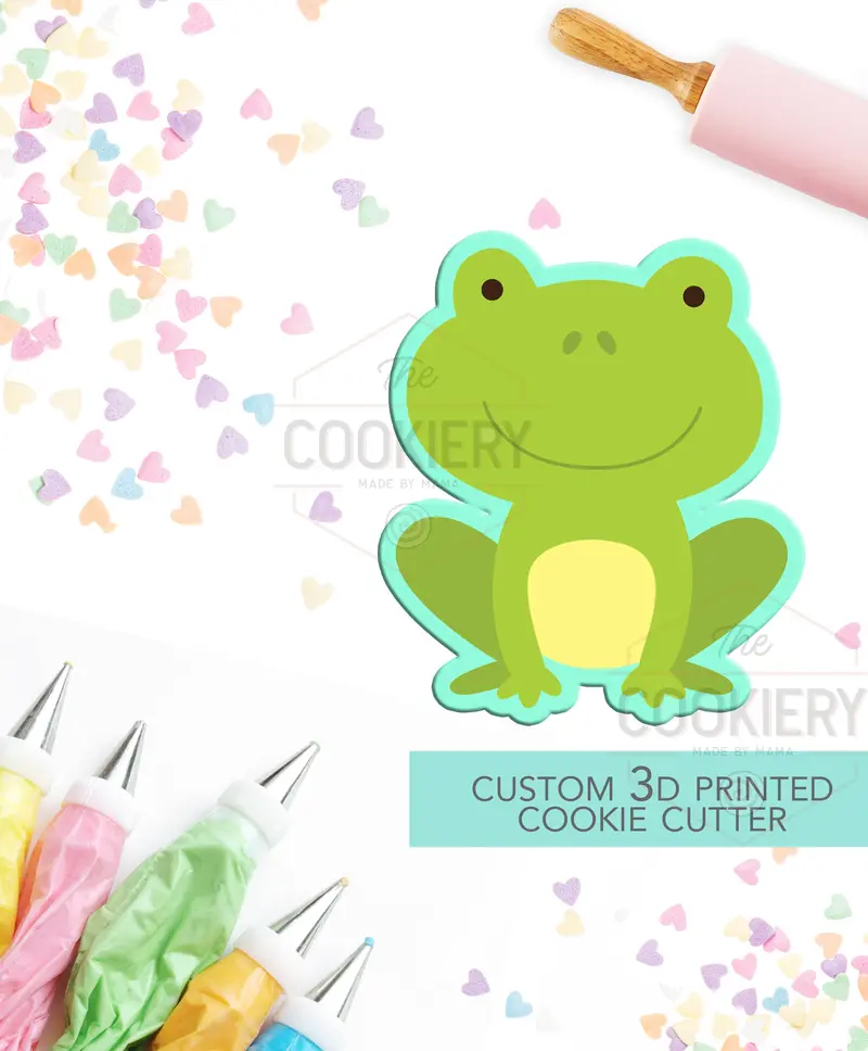 Adorable Frog Cookie Cutter – Playful 3D Printed Animal Shape 1