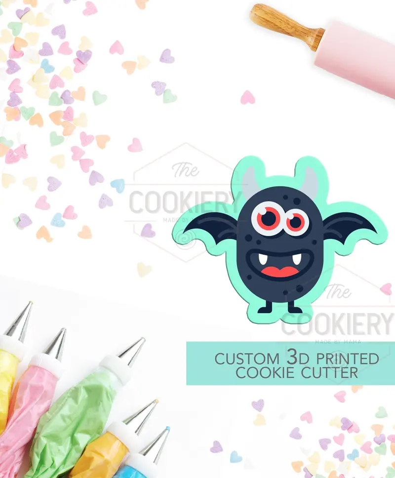 Adorable Monster & Alien Cookie Cutter – Playful Fantasy Character Mold (3D Printed) 1