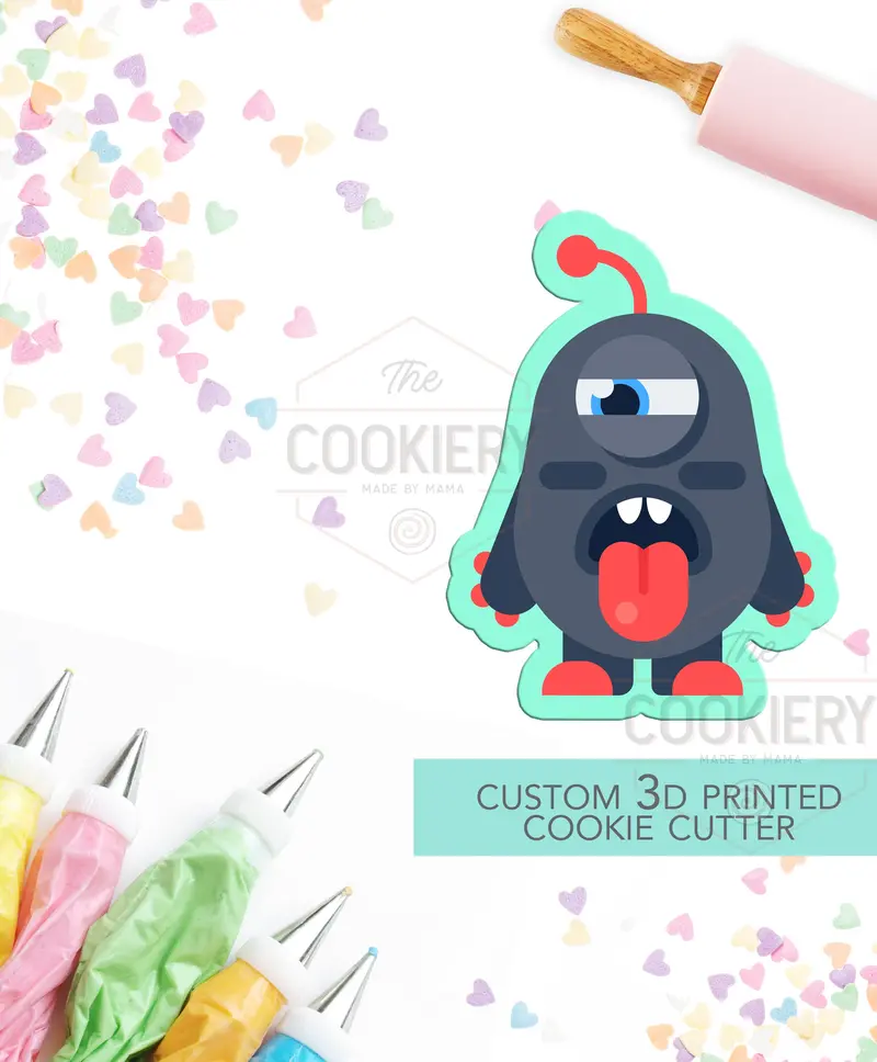 Adorable Monster Cookie Cutter – Unique Alien Design Variant – Tck62108 1