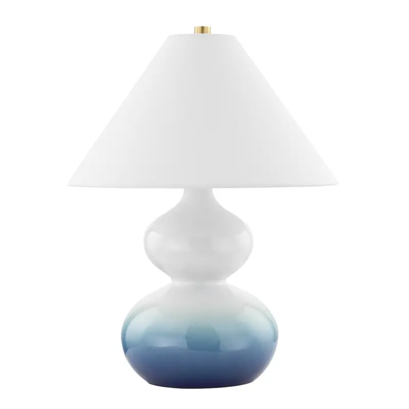Aimee Ombre Blue Double Gourd Table Lamp 1