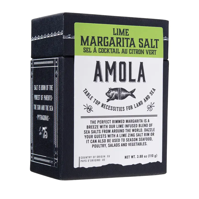 Amola Lime Margarita Rim Salt – Zesty, Tangy Cocktail Finishing Salt 1