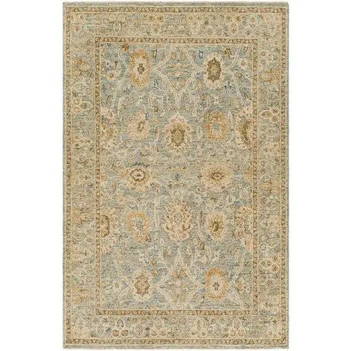 Anatolia Hand-Knotted Wool Rug In Brown, Sage & Beige – Earth-Toned Traditional Area Rug 1