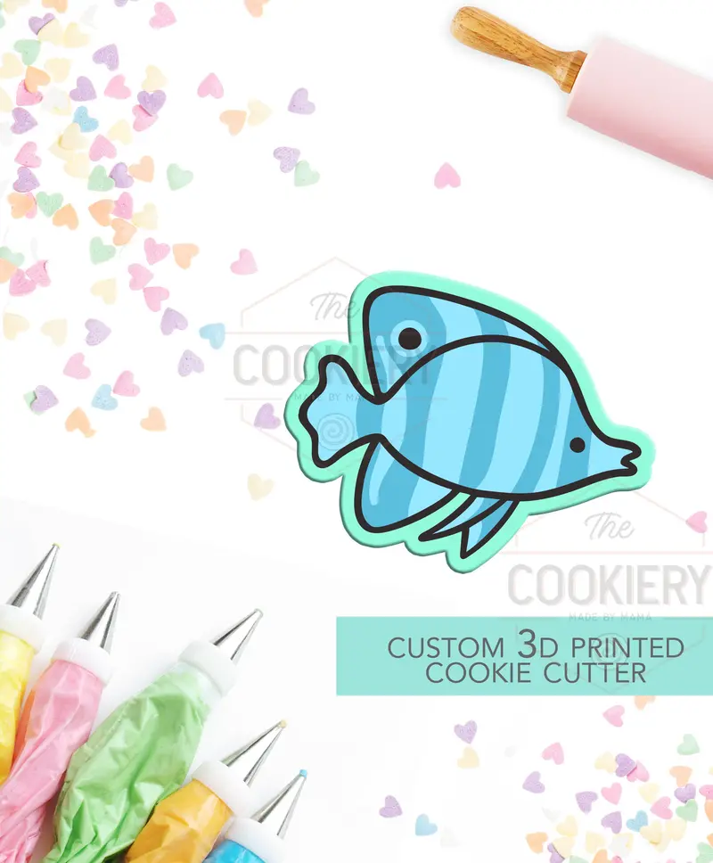 Angelfish Cookie Cutter – Ocean-Inspired Sea Life Baking Mold For Tropical Themes 1