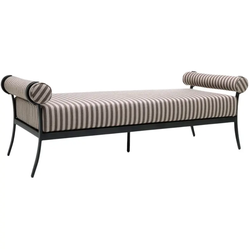 Antibes Extended Outdoor Bench With Slatted Seating 1