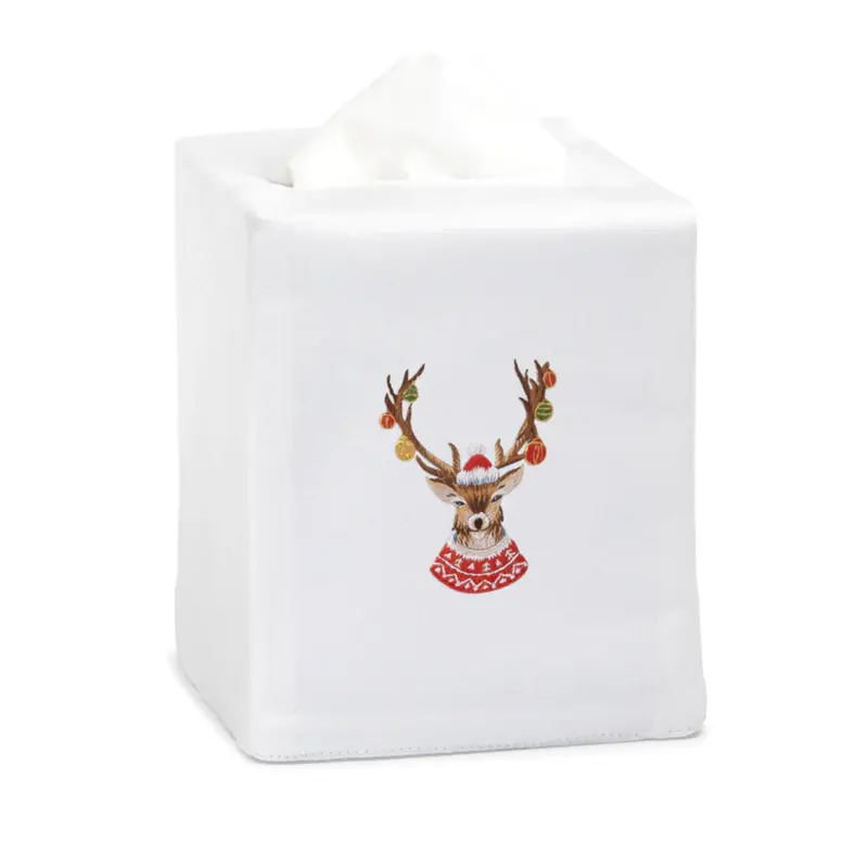 Antler-Shaped Christmas Tissue Box Cover 1