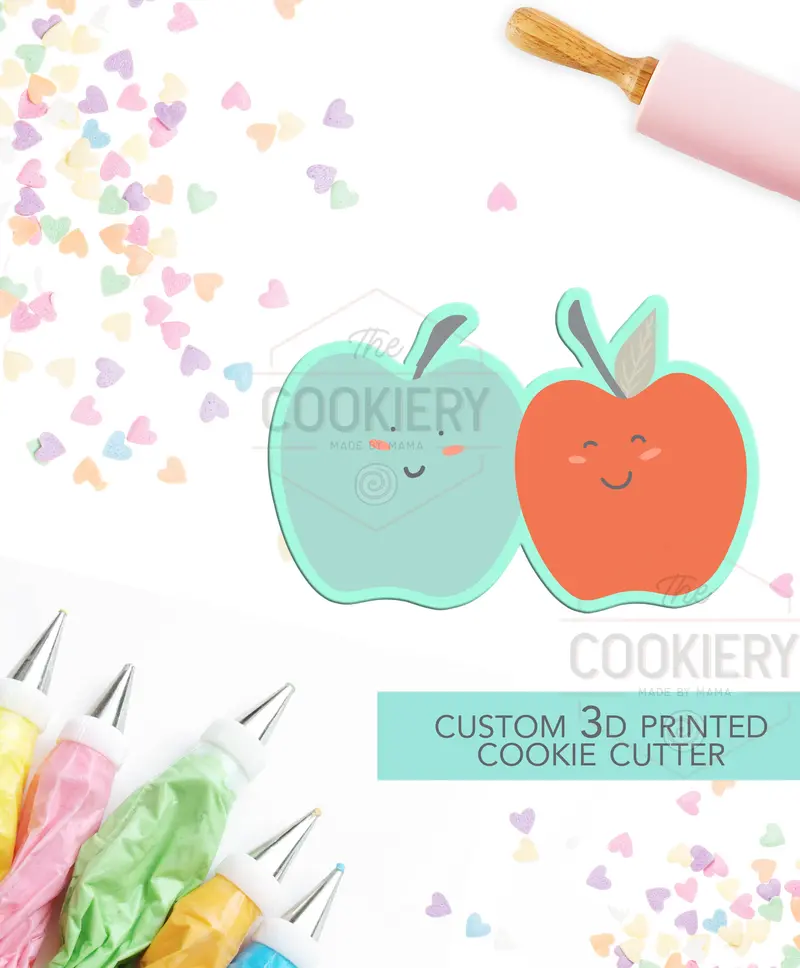 Apple Of My Eye Cookie Cutter – Whimsical Pairing-Themed Valentine’S Baking Mold 1