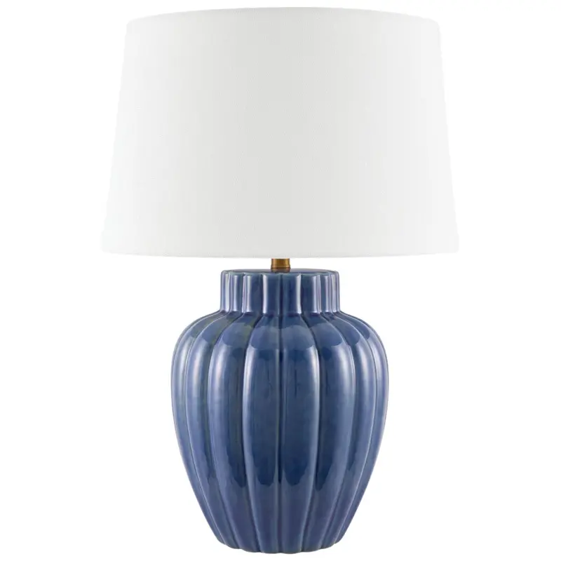 Aquilina Ceramic Accent Lamp With Textured Finish 1