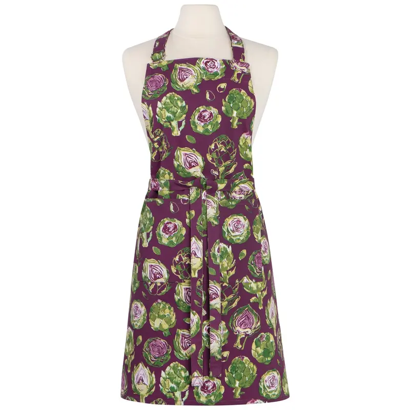 Artichoke-Print Professional Chef Apron 1