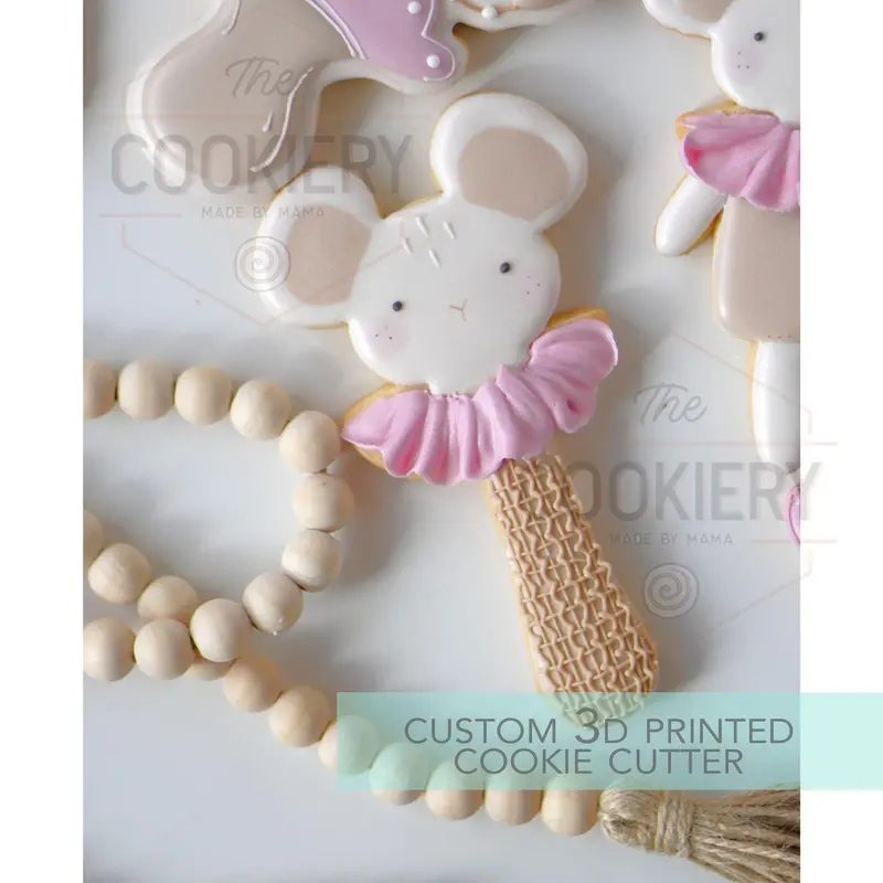 Baby Mouse Rattle Cookie Cutter – Adorable Shower Design – 3D Printed – Tck32189 1