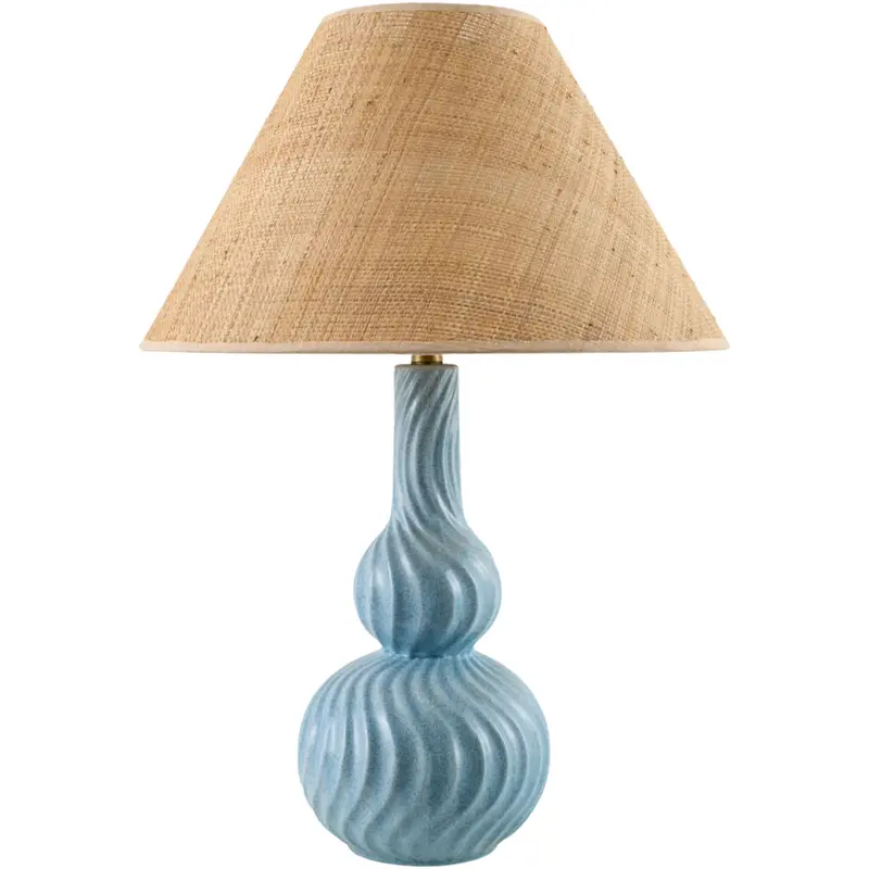 Baska Contemporary Accent Lamp With Metallic Base 1