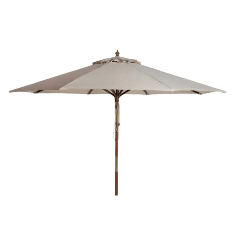 Beige 9-Foot All-Weather Outdoor Umbrella 1