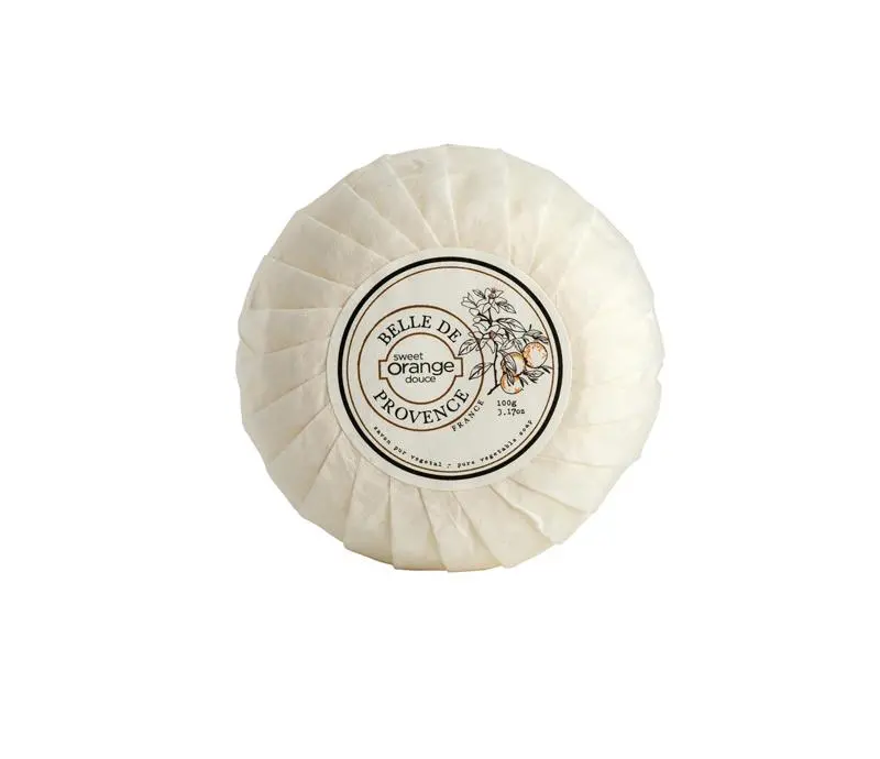 Belle De Provence Sweet Orange Round Soap – Zesty Citrus Artisan Bar 1
