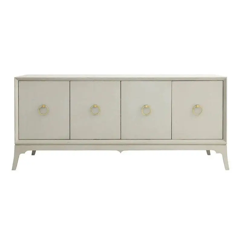 Bennett Entertainment Center With Brushed Brass Accents 1