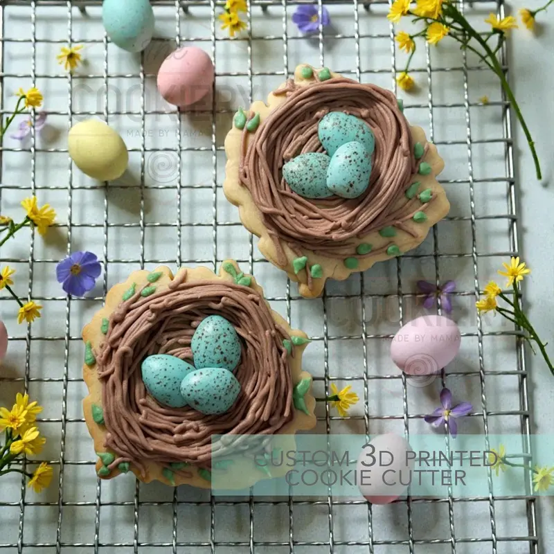 Bird’S Nest Cookie Cutter – Nature-Inspired Easter Baking Tool – 3D Printed – Tck13234 1