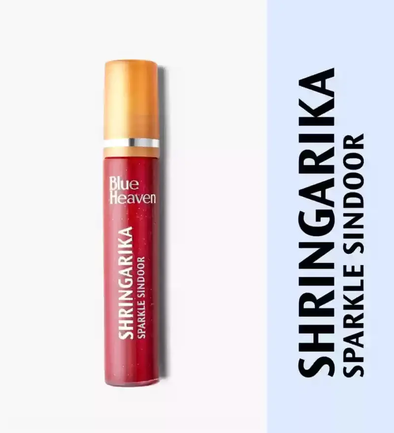 Blue Heaven Shringarika Red Sparkle Sindoor – Traditional Vermilion 1