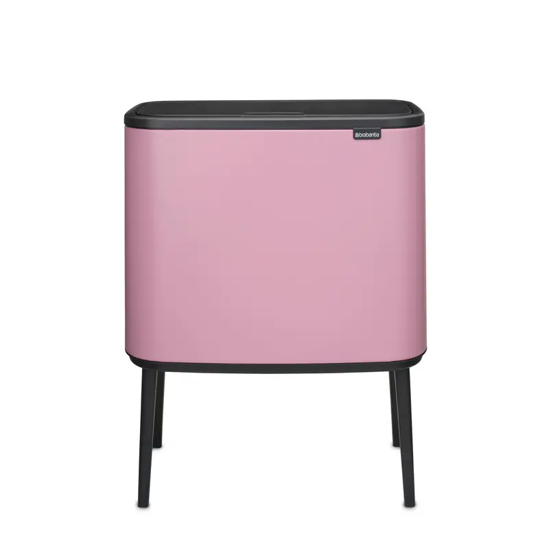 Bo Touch Dual-Compartment Bin – 11L + 23L, Lilac Pink 1