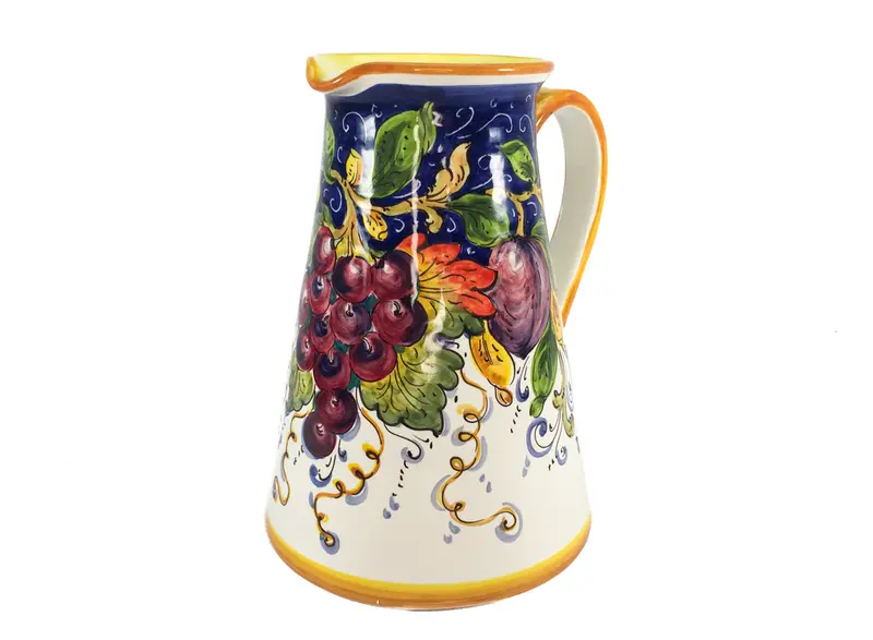 Borgioli Mixed Fruits Large Conical Pitcher – Ceramic 1