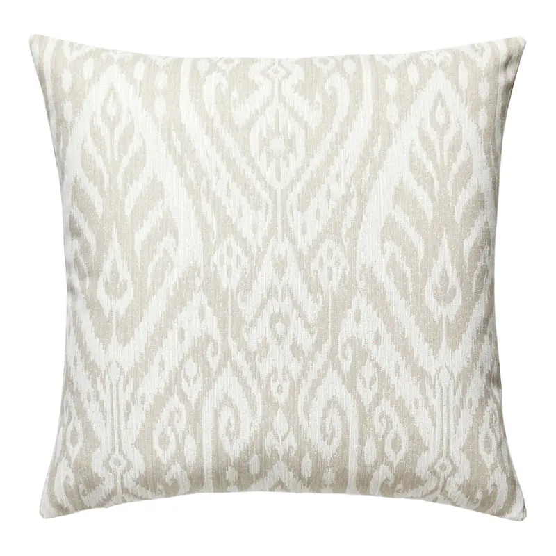 Borneo Outdoor Ikat Linen Throw Pillow 1