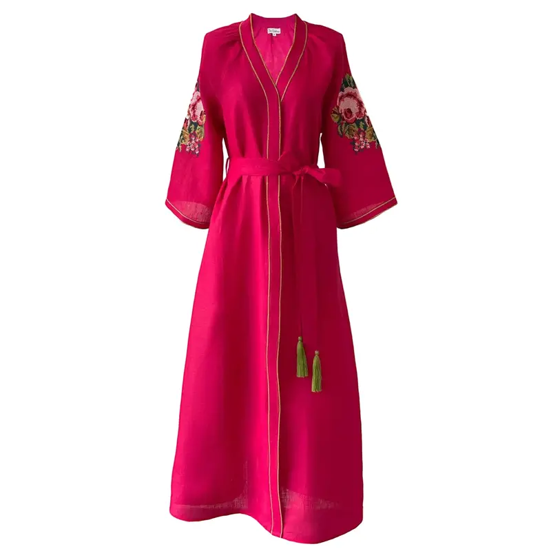 Bougainvillea Floral Print Midi Dress 1