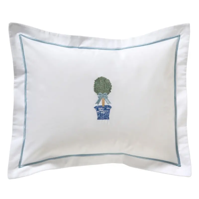 Boxwood Topiary Design Boudoir Pillow Cover 1