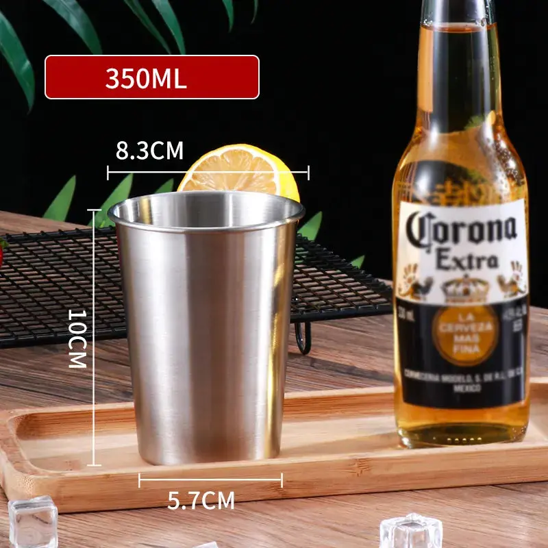 Brushed-Finish Stainless Steel Tumbler – 350 Ml (Beer/Water) 1