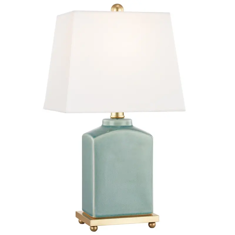 Brynn Ceramic Table Lamp With Fabric Shade 1