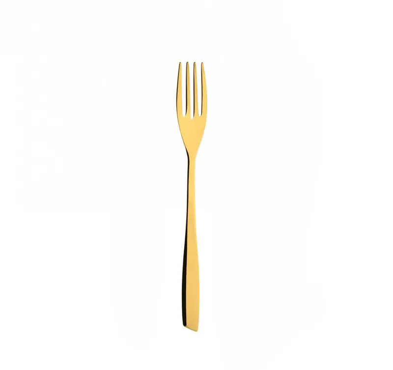 Bugatti Riviera Gold-Plated Dinner Fork With Polished Finish 1