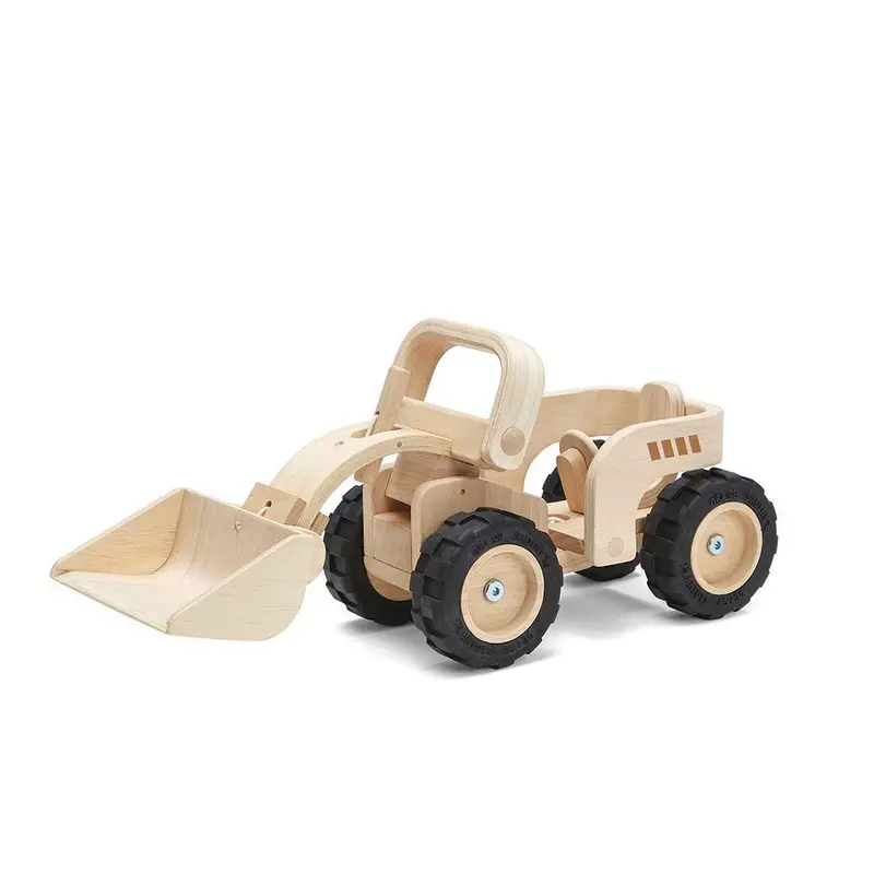 Bulldozer-Themed Push Toy For Active Toddlers 1