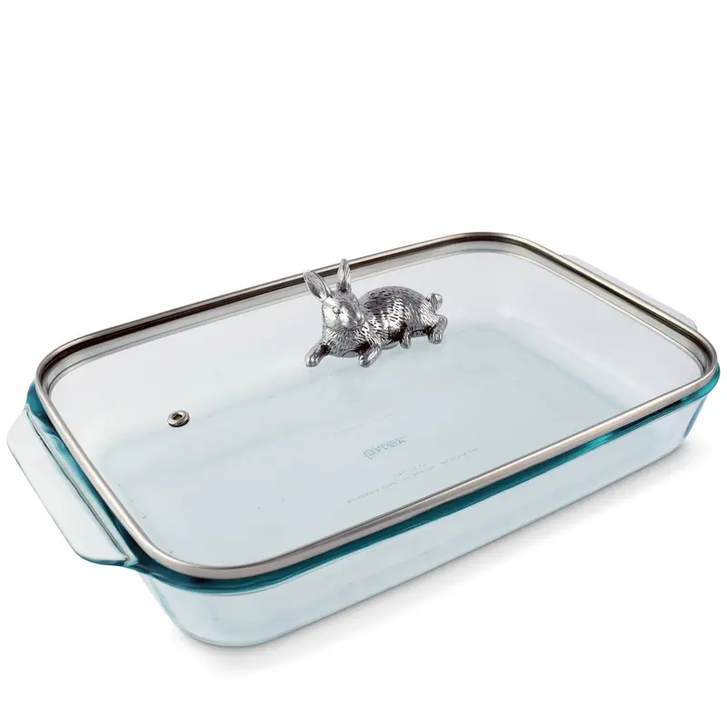 Bunny-Designed Lid For 3-Quart Pyrex Baking Dish 1
