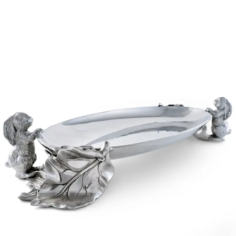 Bunny Motif Centerpiece Serving Tray 1