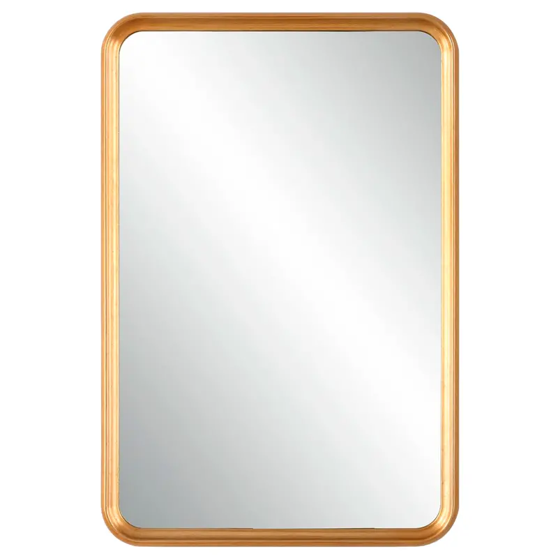 Champagne Gold Leaf Framed Mirror For Elegant Interiors 1