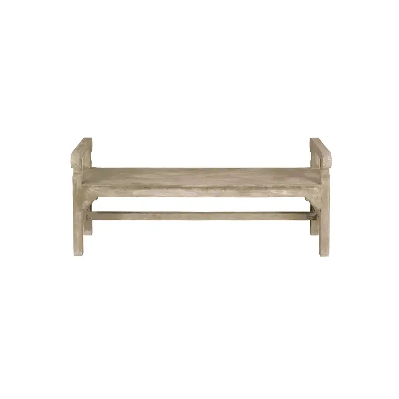 Chippendale-Inspired Backless Concrete Outdoor Seat 1