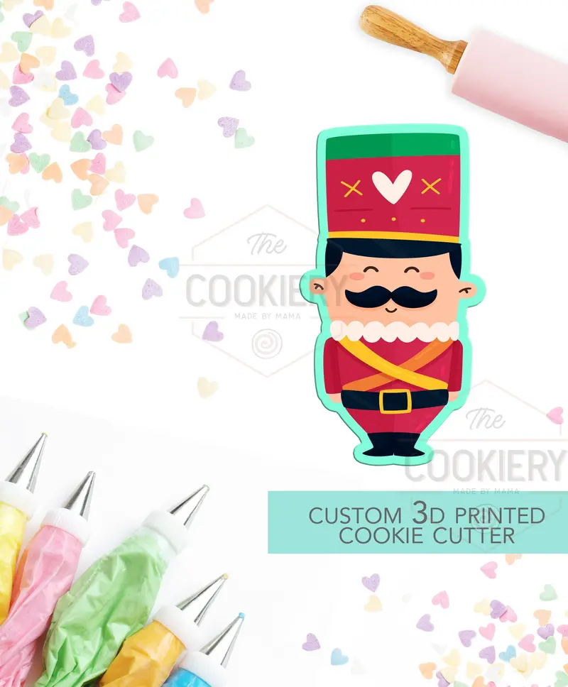 Chubby Toy Soldier Cookie Cutter – Nutcracker-Inspired Holiday Shape – 3D Printed – Tck84153 1