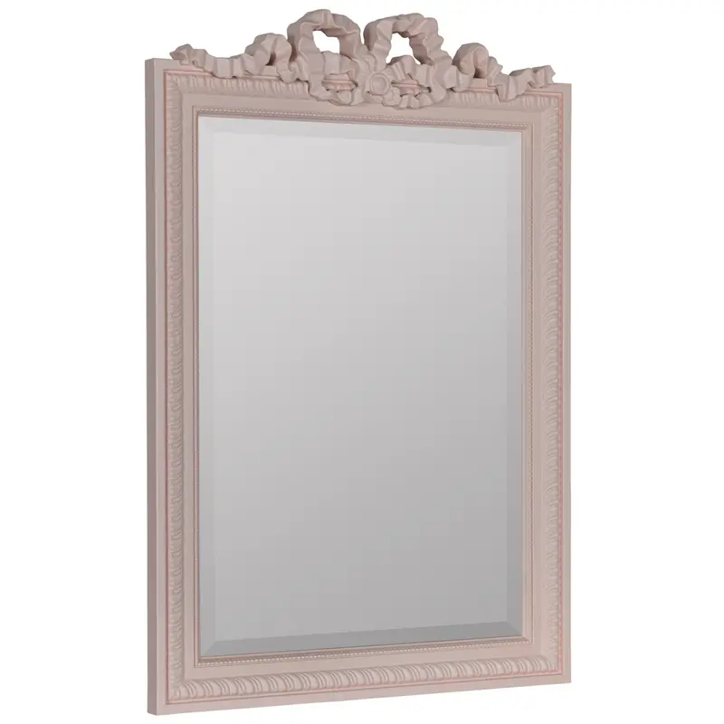 Clarence Pink-Tinted Oval Wall Mirror 1