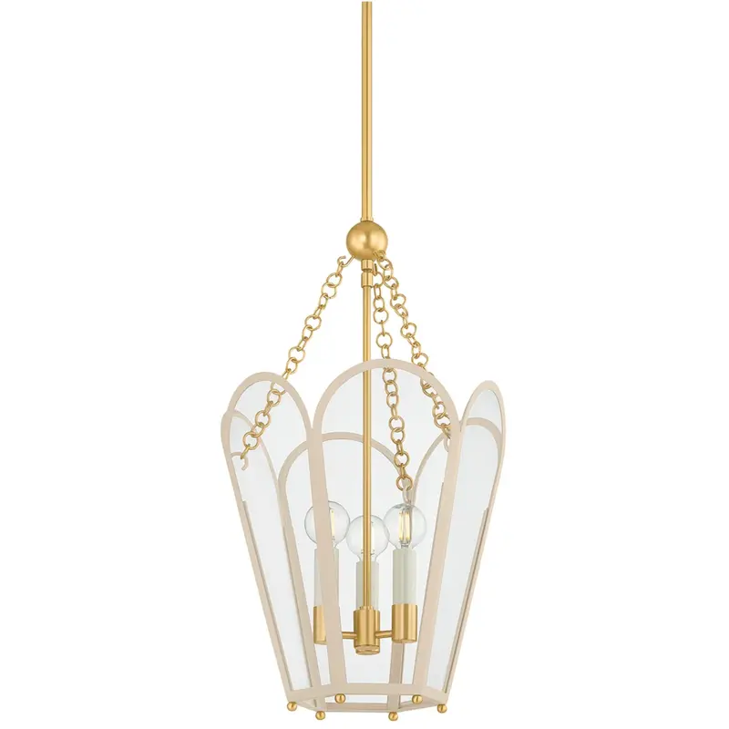 Clarisse Three-Light Outdoor-Inspired Lantern 1