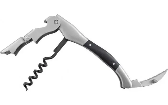 Classic Double-Action Waiter’S Corkscrew – Chrome Finish 1