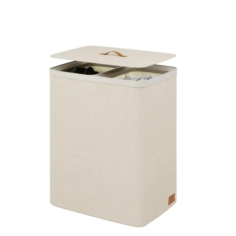 Colorful Dual Laundry Bin Set – Compact & Coordinated 1