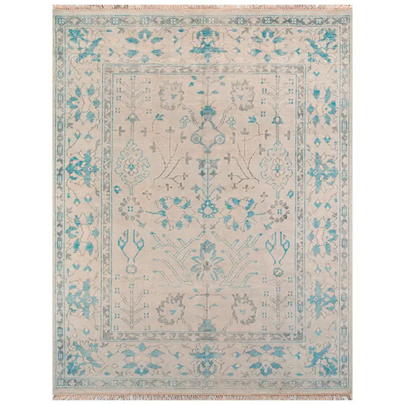 Concord Ivory Hand-Knotted Wool Area Rug 1