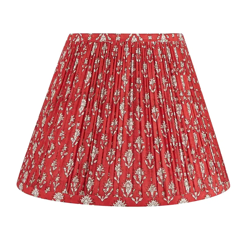 Cranborne Pleated Textured Fabric Lamp Shade 1
