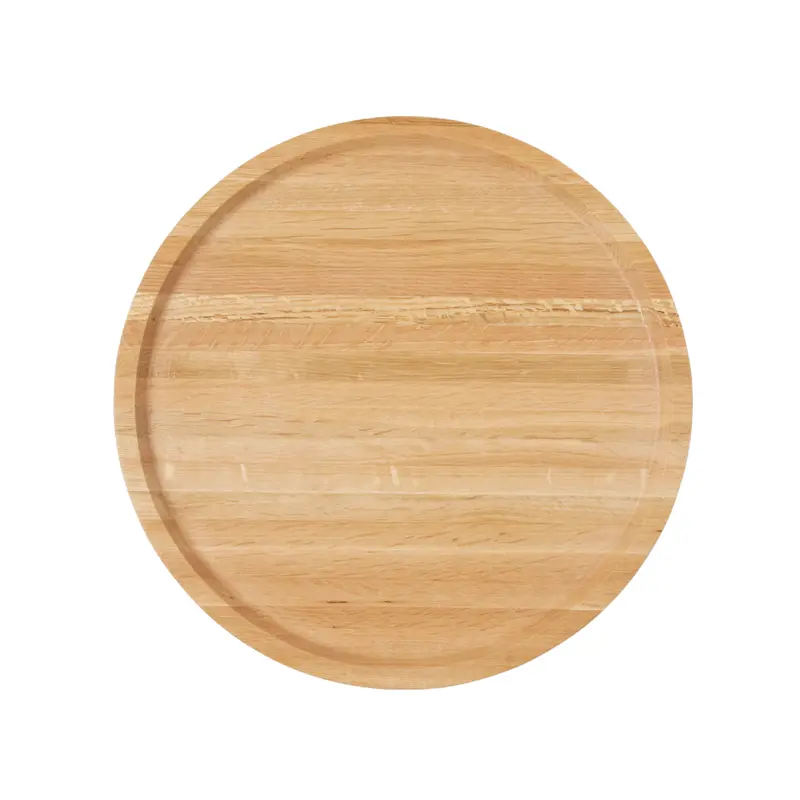 David Reversible Wood Lazy Susan – Solid Hardwood Turntable 1