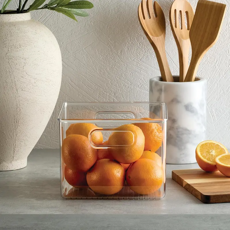Deep Clear Fridge & Pantry Bin – 8" X 8" X 6" 1