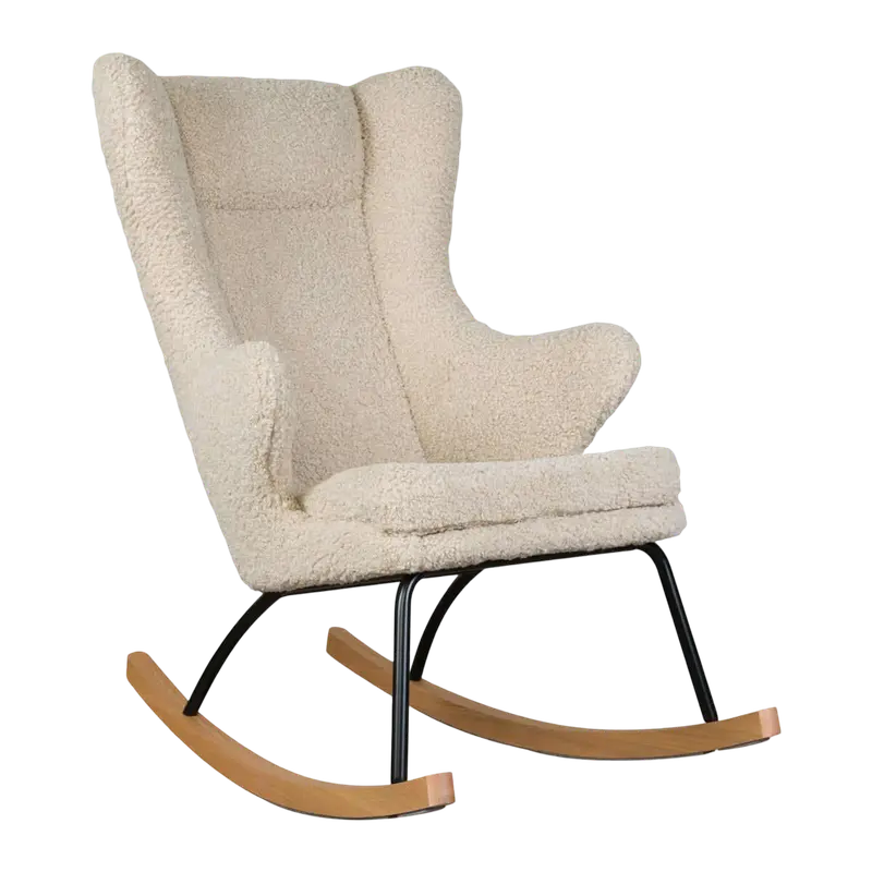Deluxe Rocking Nursing Chair With Sheep-Inspired Design 1