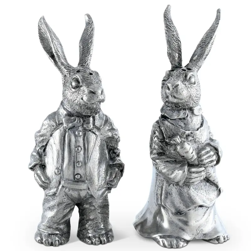 Dressed Rabbit-Themed Salt And Pepper Shakers 1